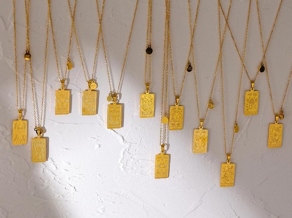 Gold-filled Astrology Zodiac Necklace