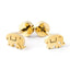 Minimalist Baby Elephant Earrings + Screw Back Post