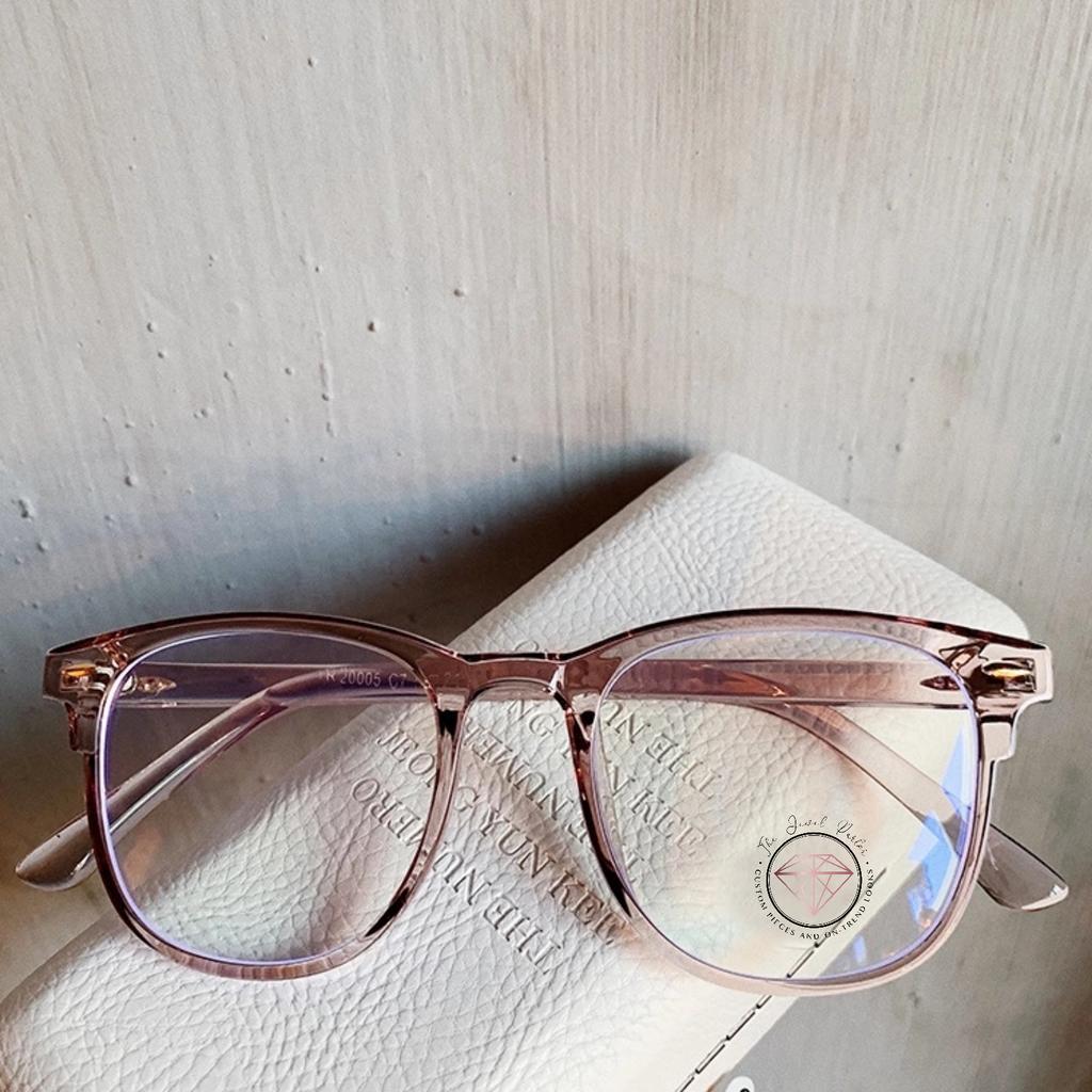 Tinted Frame Colorless Sunglasses