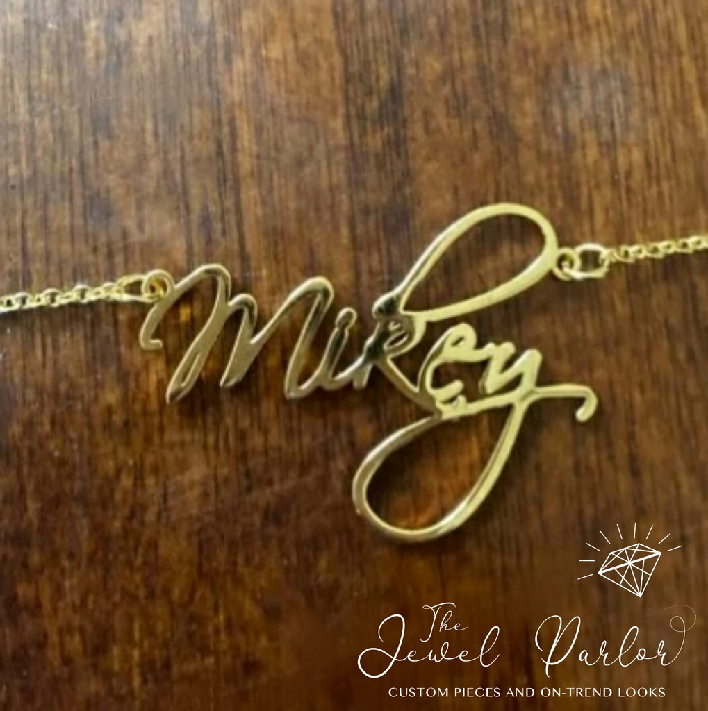 Personalized Custom Name Necklace CURSIVE Font