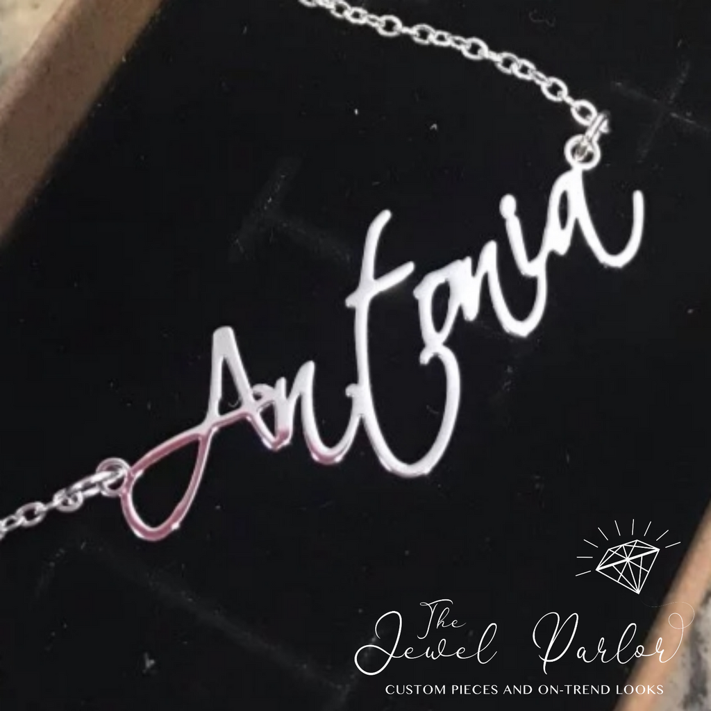 Personalized Custom Name Necklace CURSIVE Font