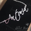 CURSIVE Font Name Necklace Personalized Custom