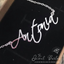 Personalized Custom Name Necklace CURSIVE Font