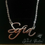 Personalized Custom Name Necklace CURSIVE Font