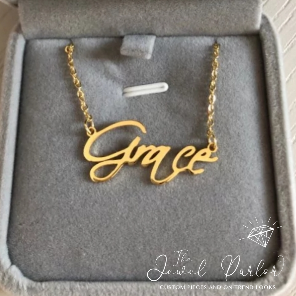 Personalized Custom Name Necklace CURSIVE Font