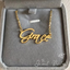 CURSIVE Font Name Necklace Personalized Custom