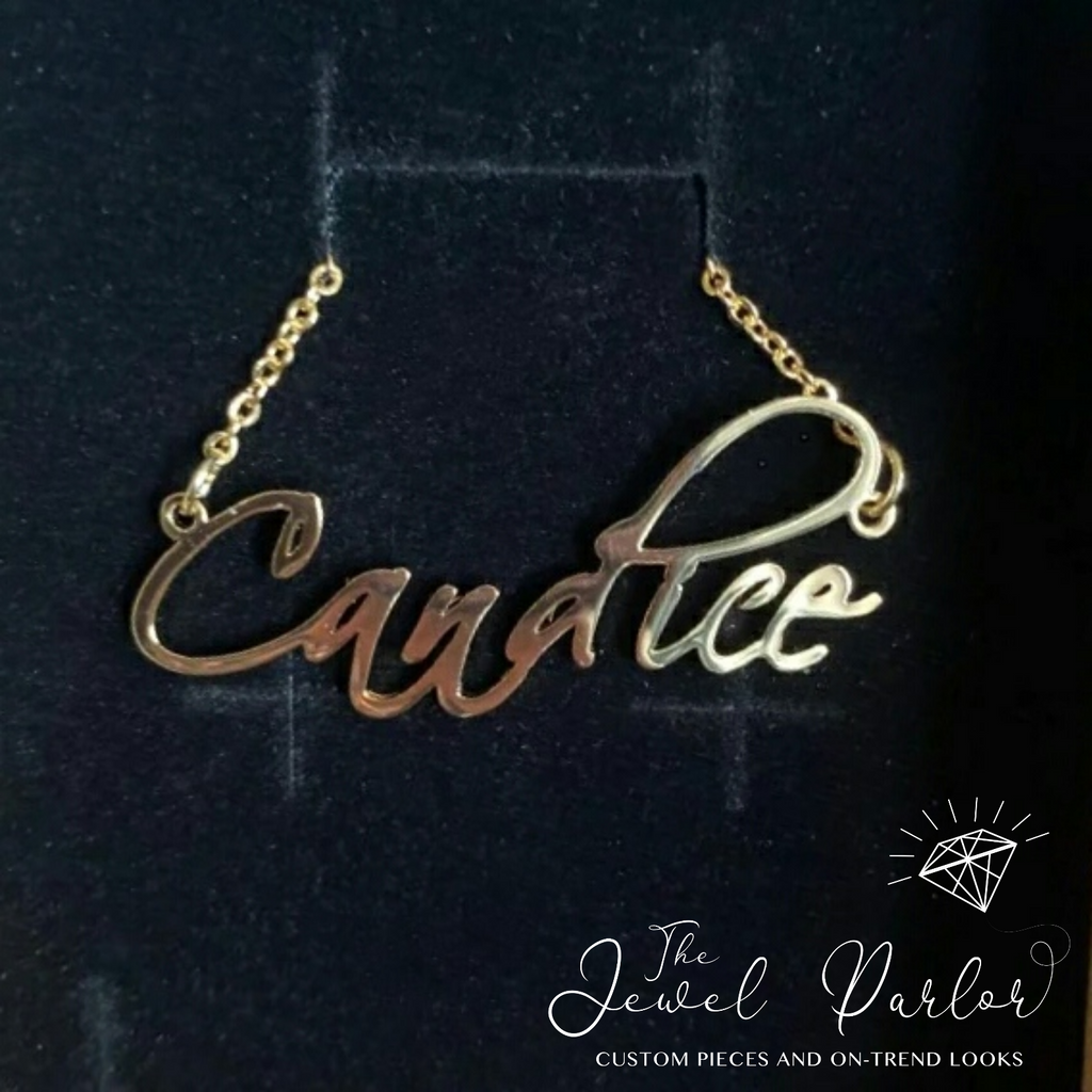 Personalized Custom Name Necklace CURSIVE Font