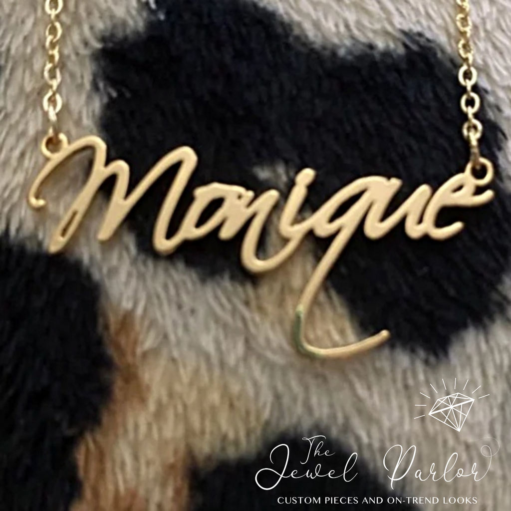 Personalized Custom Name Necklace CURSIVE Font