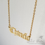 OLD ENGLISH Font Name Necklace Personalized Custom