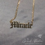 OLD ENGLISH Font Name Necklace Personalized Custom
