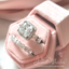 Hexagonal Velvet Ring Box with One or Two Slots