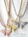 Papillon Pavé Butterfly Pendant + Tennis Chain