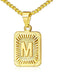 Monogram Initial Letter Pendant Necklace