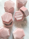 Hexagonal Velvet Ring Box with One or Two Slots