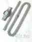 Kronos 3-Piece Watch + Cuban Link Set in Silver