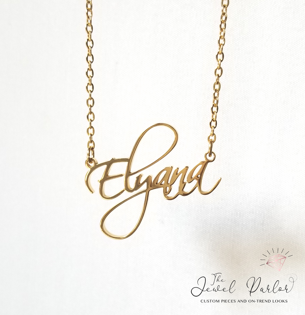 Personalized Custom Name Necklace CURSIVE Font