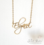 CURSIVE Font Name Necklace Personalized Custom