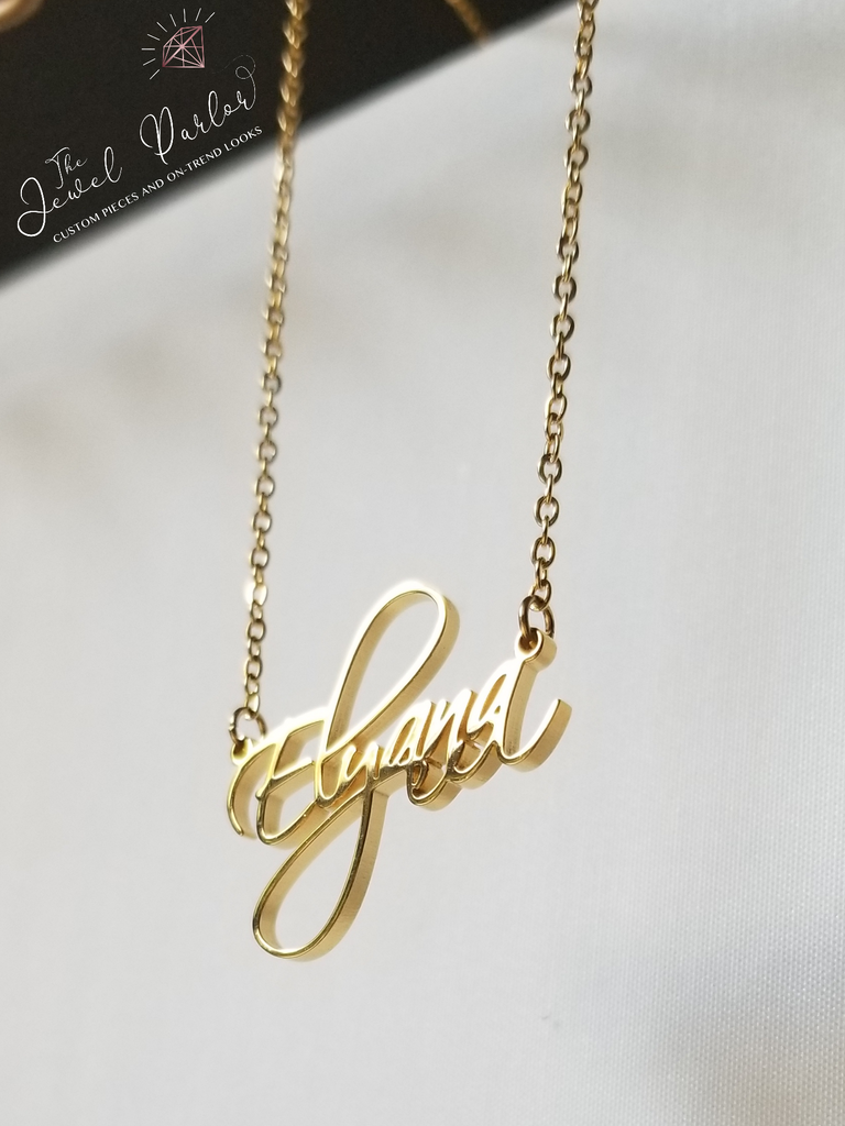 CURSIVE Font Name Necklace Personalized Custom
