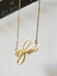 Personalized Custom Name Necklace CURSIVE Font