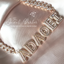 Omalicha Baguette Custom Name Necklace + Curb Chain