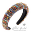 Saxony Multicolor Jeweled Padded Headband