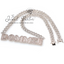 Omalicha Baguette Custom Name Necklace + Curb Chain