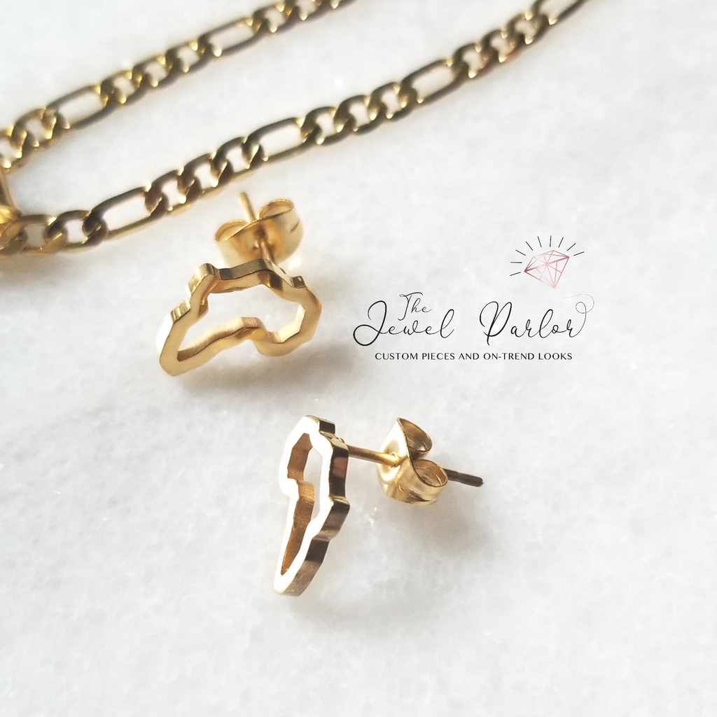 Amodo Africa Stud Earrings + Push Back Post
