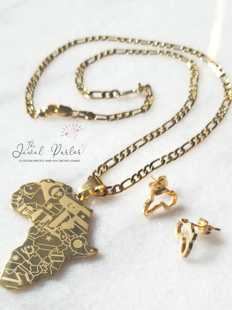 Amodo Africa Stud Earrings + Push Back Post