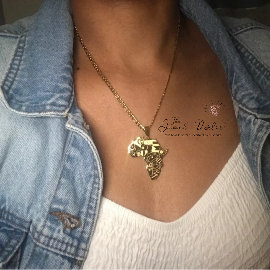 Anyi Flags of Africa Pendant + Chain