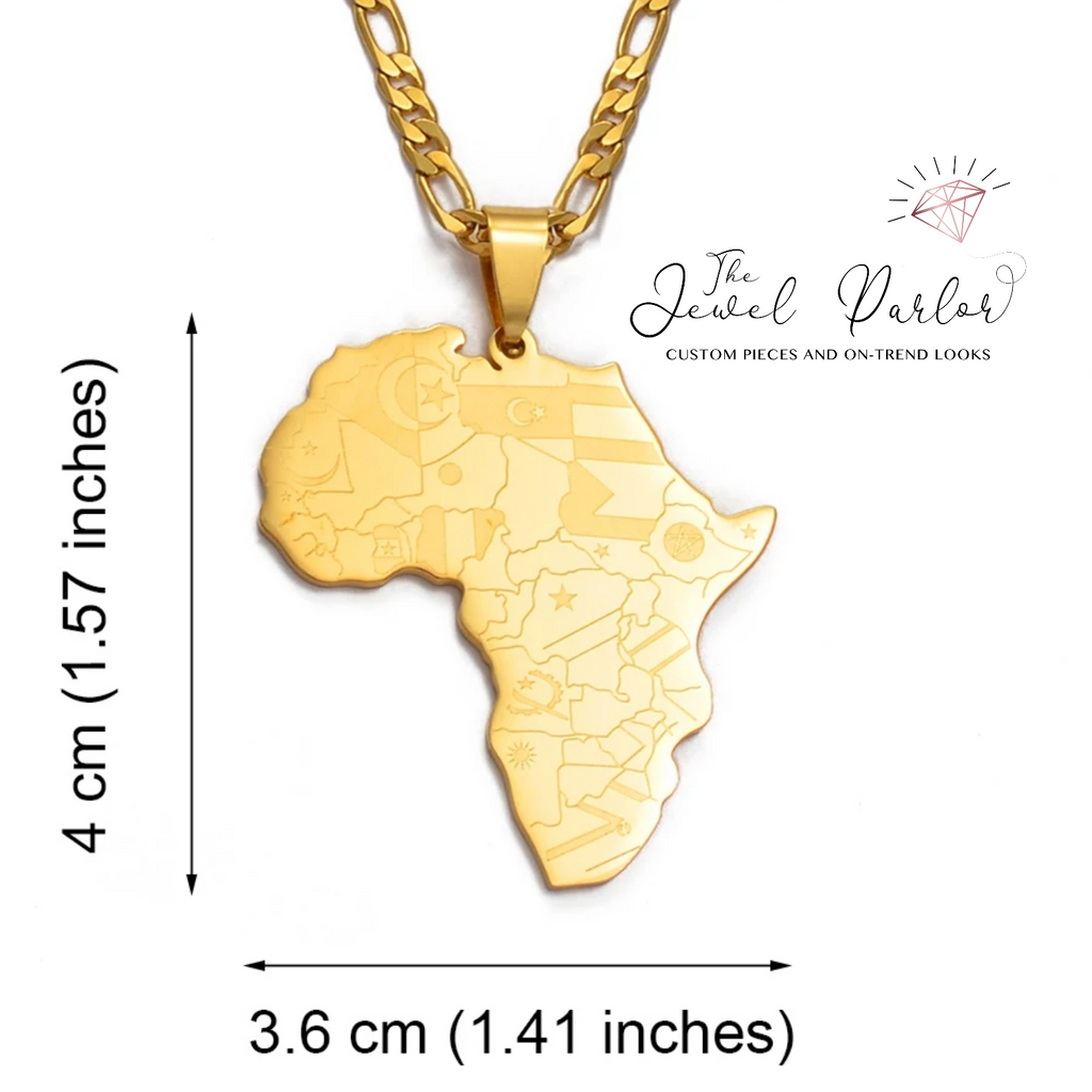 Anyi Flags of Africa Pendant + Chain