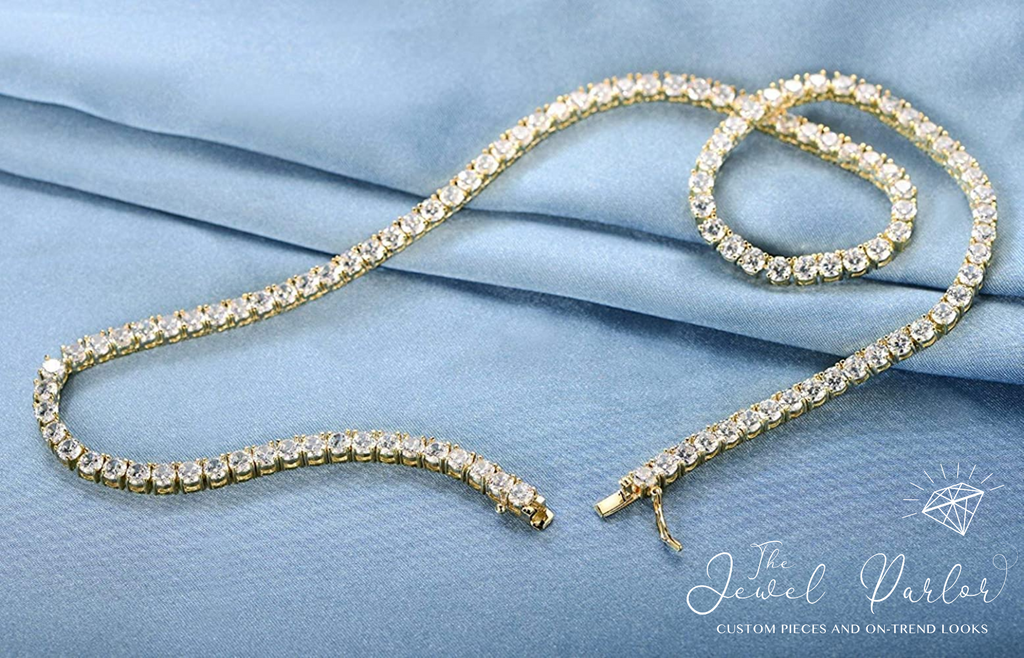 Parisa 4MM Tennis Chain in Gold or Silver