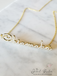 CRYSTAL CURSIVE Font Name Necklace Personalized Custom