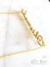CRYSTAL CURSIVE Font Name Necklace Personalized Custom