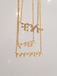 AMHARIC Script የአማርኛ ስም Name Necklace  Personalized Custom