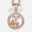 Rose Gold-Plated Horoscope Zodiac Sign Necklace