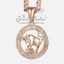Rose Gold-Plated Horoscope Zodiac Sign Necklace