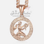 Rose Gold-Plated Horoscope Zodiac Sign Necklace