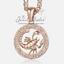 Rose Gold-Plated Horoscope Zodiac Sign Necklace