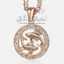 Rose Gold-Plated Horoscope Zodiac Sign Necklace