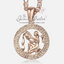 Rose Gold-Plated Horoscope Zodiac Sign Necklace