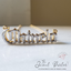 Double Plate Name Necklace OLD ENGLISH