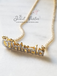 Double Plate Name Necklace OLD ENGLISH