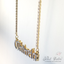 Double Plate Name Necklace OLD ENGLISH