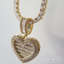 Sweetheart Memory Photo Locket Baguette Pendant