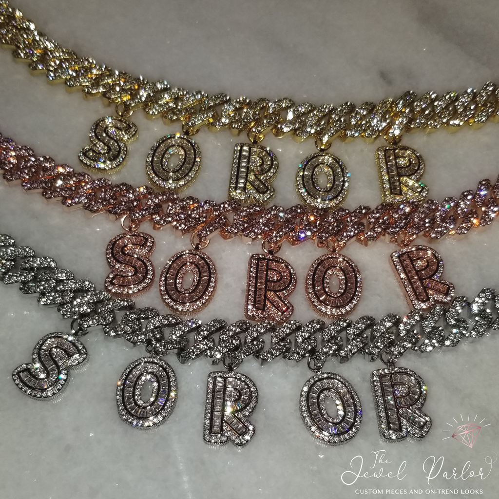 Custom Sorority Baguette Necklace | SOROR