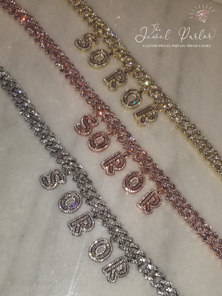 Custom Sorority Baguette Necklace | SOROR