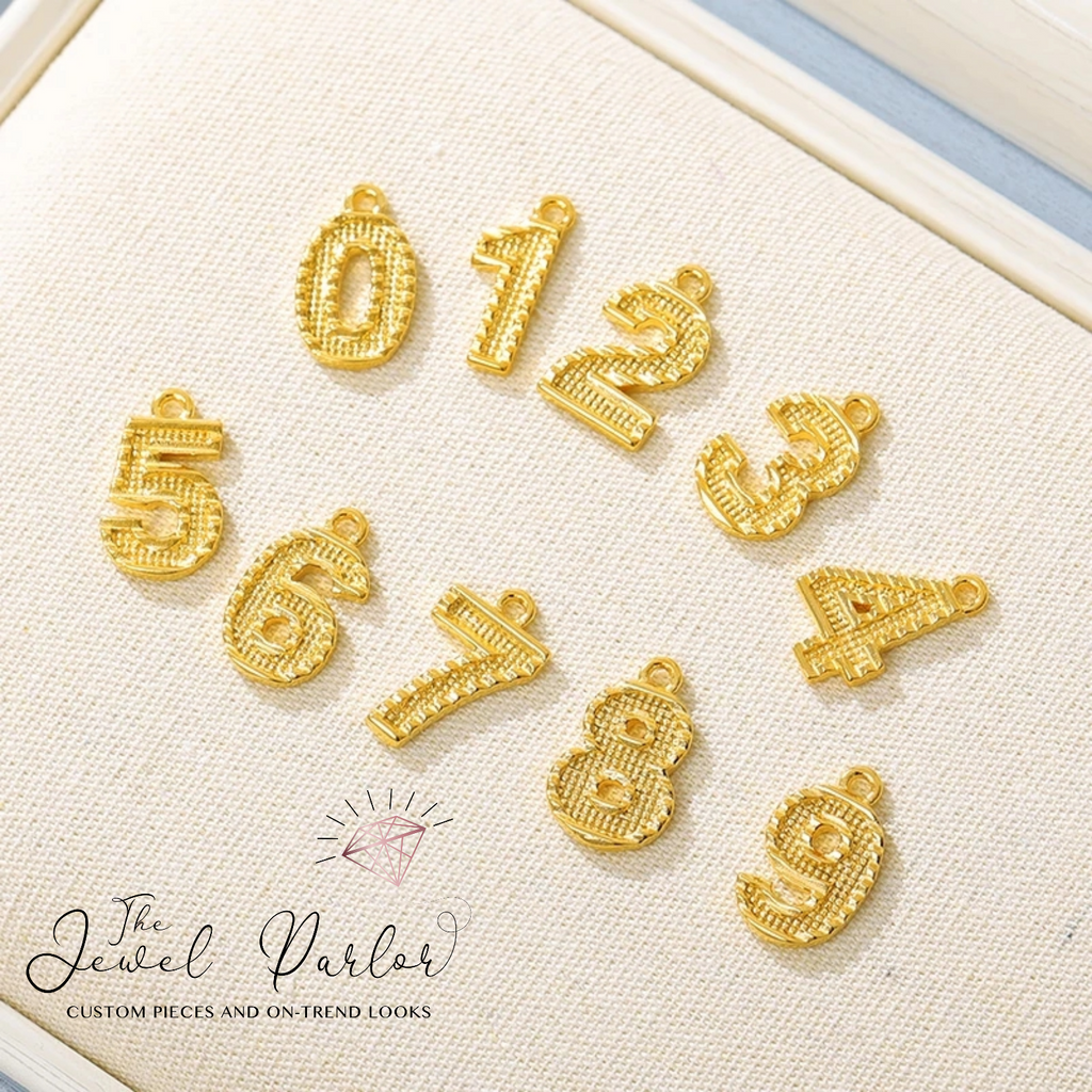 Varsity Numbers Necklace + Figaro Chain