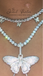 Laila Floating Butterfly Tennis Chain Necklace