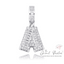 Mini Baguette Initial Letter Pendant