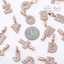 Mini Baguette Initial Letter Pendant